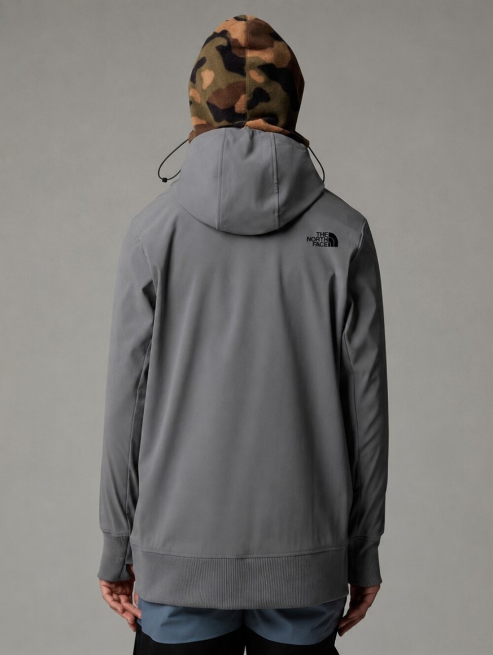 The North Face Women's Tekno Hoodie Pullover Softshell Jacket Grey Medium - Picture 2 of 11